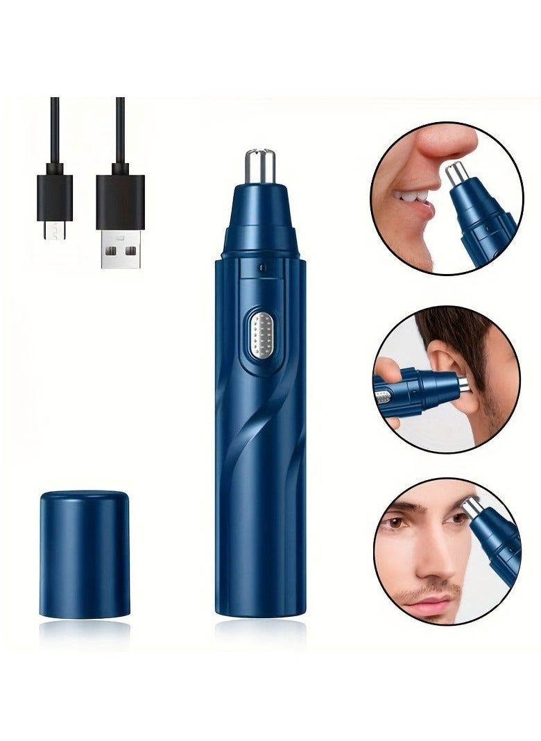 Ear and Nose Hair Trimmer for Men - USB Electric Nose Hair Trimmer for Women, Eyebrow Facial Hair Removal Rechargeable Nose Clipper - Image 1